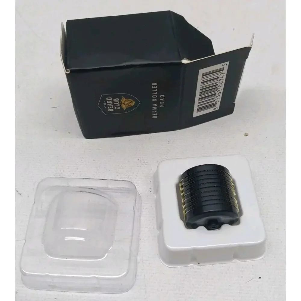 Beard Club Derma Roller Head 540 Stainless‎ Promotes Thicker Fuller Beard NIB